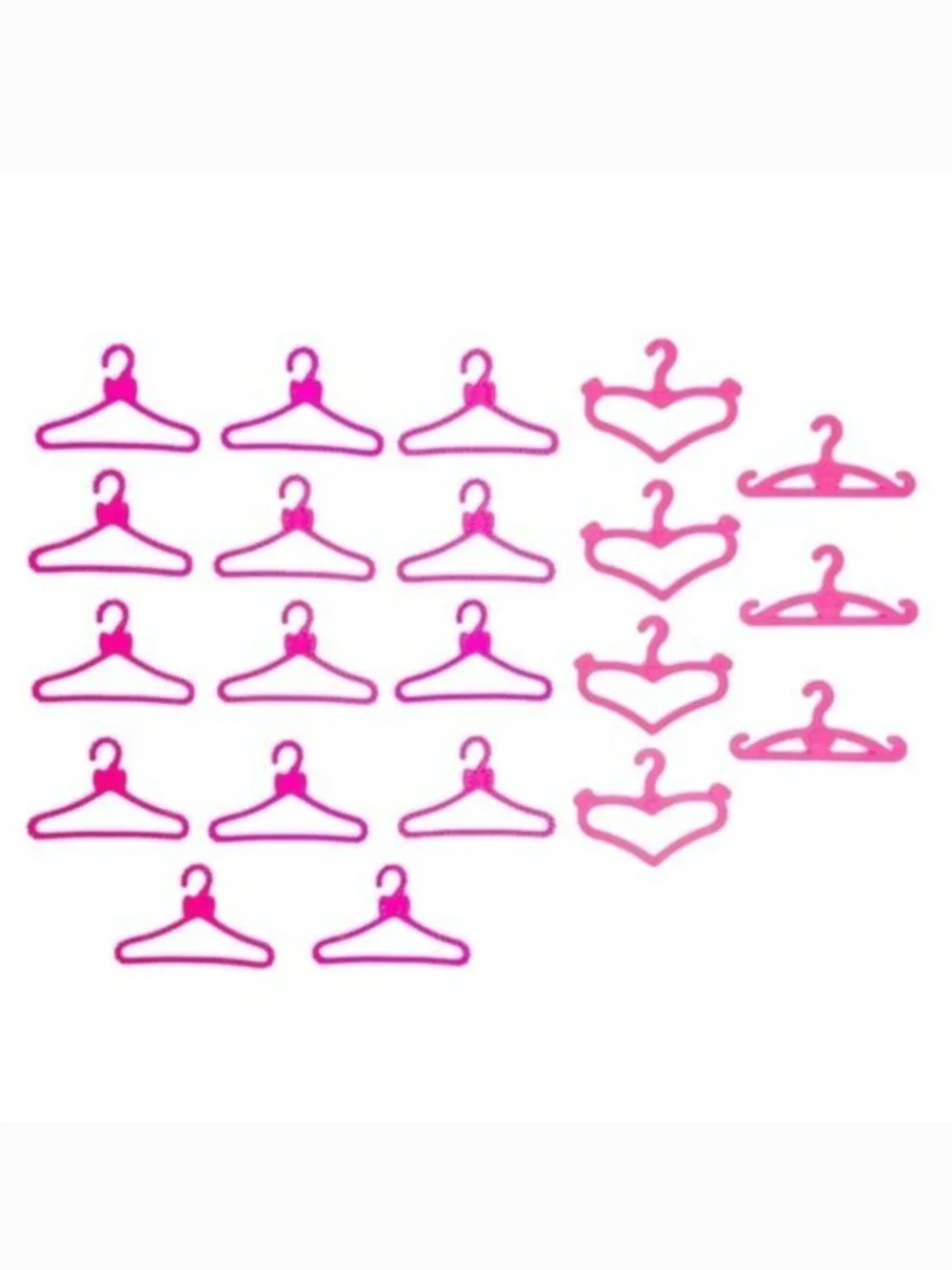 NWOT Barbie Pink Doll‎ Clothes Hangers Lot (Set of 21)